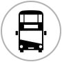 By Bus symbol